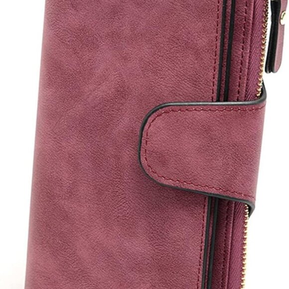 Long Wallet for Women, Women Bifold Wallet, Large Trifold Clutch Wallet for Wome - Picture 1 of 7